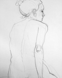 woman from the back